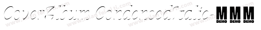CoverAlbum CondensedItalic字体转换